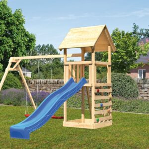 Kinderspielturm Lotti mit 2,5m Rutsche