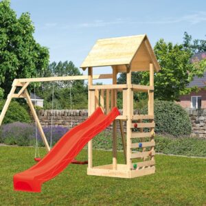 Kinderspielturm Lotti mit 2,5m Rutsche