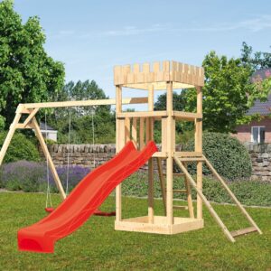 Spielturm Ritterburg Löwenherz mit 2,5m Rutsche