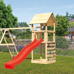 Kinderspielturm Lotti mit 2,5m Rutsche
