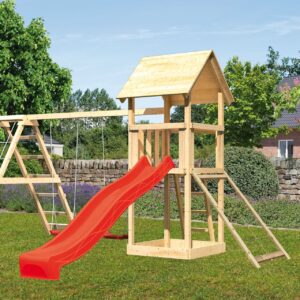 Kinderspielturm Lotti mit 2,5m Rutsche