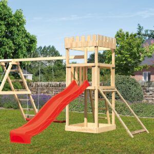 Spielturm Ritterburg Löwenherz mit 2,5m Rutsche