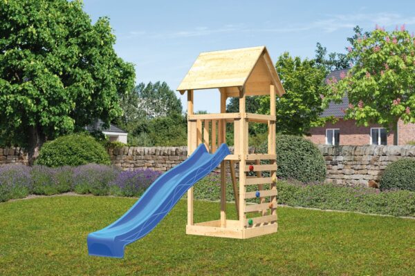 Kinderspielturm Lotti mit 2,5m Rutsche