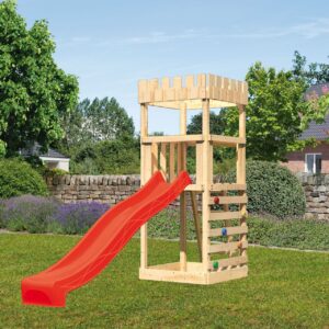 Spielturm Ritterburg Löwenherz mit 2,5m Rutsche
