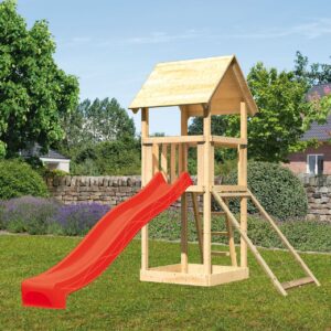 Kinderspielturm Lotti mit 2,5m Rutsche