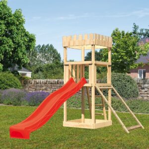 Spielturm Ritterburg Löwenherz mit 2,5m Rutsche