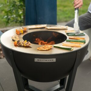 Premium Grill und Feuerstelle schwarz