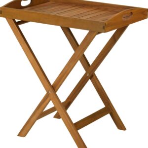 Beistelltisch/Tabletttisch 45x45x45cm, Akazie