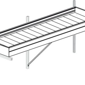 Pflanzwanne für Gewächshaus Santini