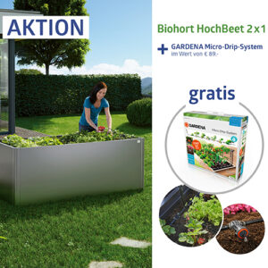 HochBeet Gr. 2x1 + Gardena Micro-Drip