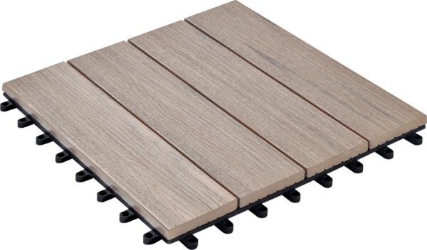 WPC-Fliese bicolor 30x30cm, 6er-Pack