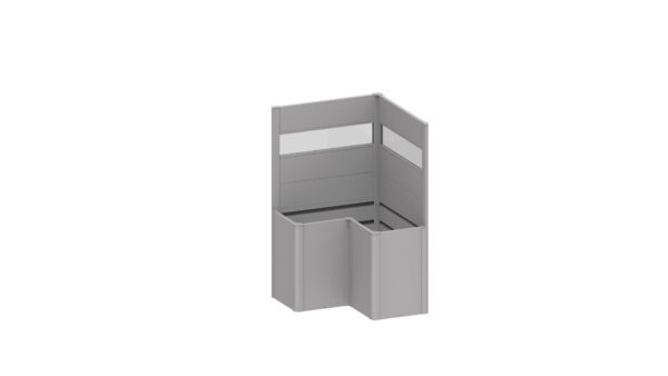 Sichtschutz zu Pflanzbeet Belvedere L-Form mit Acrylglas