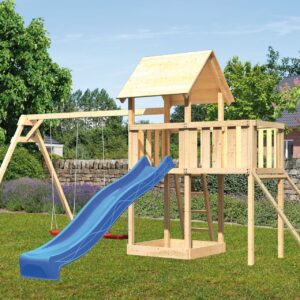 Kinderspielturm Lotti mit 2,5m Rutsche