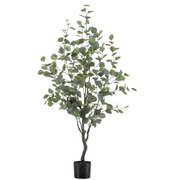 Künstlicher blauer Eukalyptus | Gummibaum | +/- 120cm | ø 14cm Topf