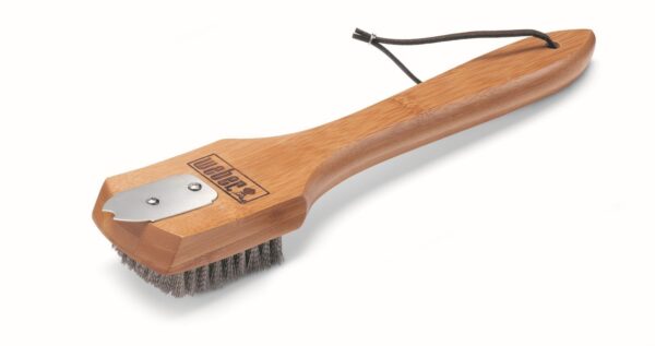 Grillbürste mit Bambus-Holzgriff für Holzkohlegrills