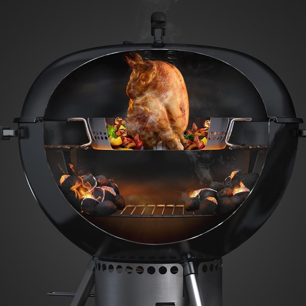 Gourmet BBQ System - Geflügel Bräter Einsatz ohne Grillrost 8 1842611 gourmet bbq system gefluegel braeter einsatz ohne grillrost