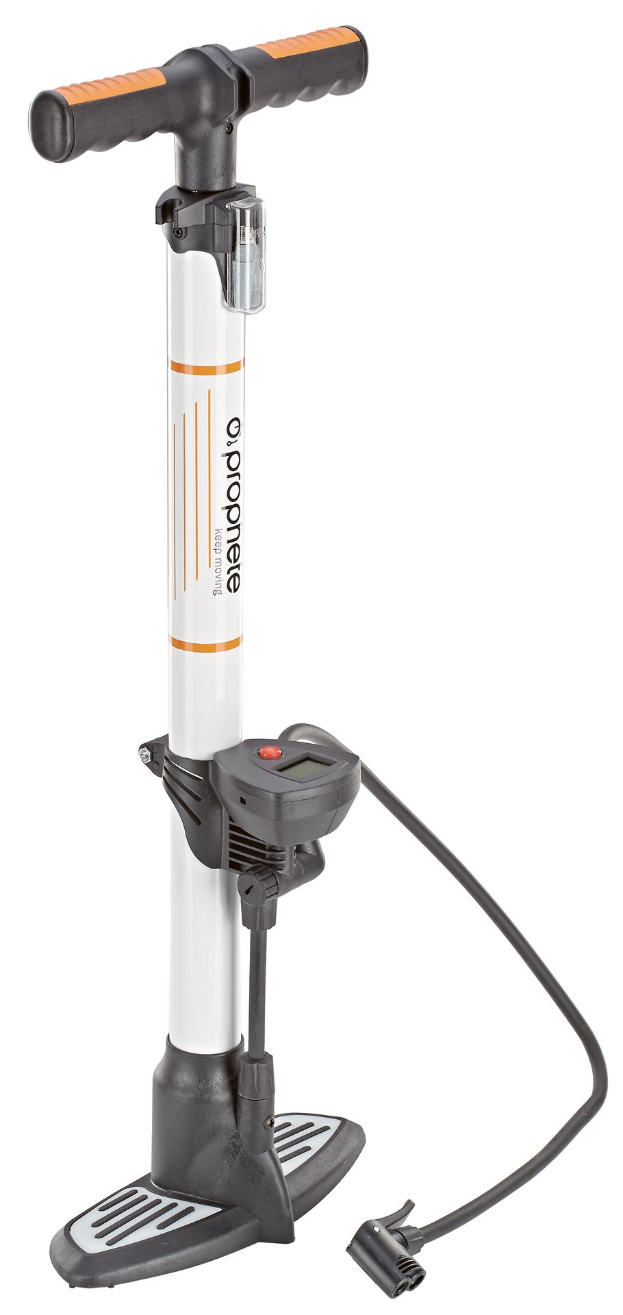 REX Bike Hochleistungs-Alu-Stand-Luftpumpe mit Digitalmanometer 6 1855401