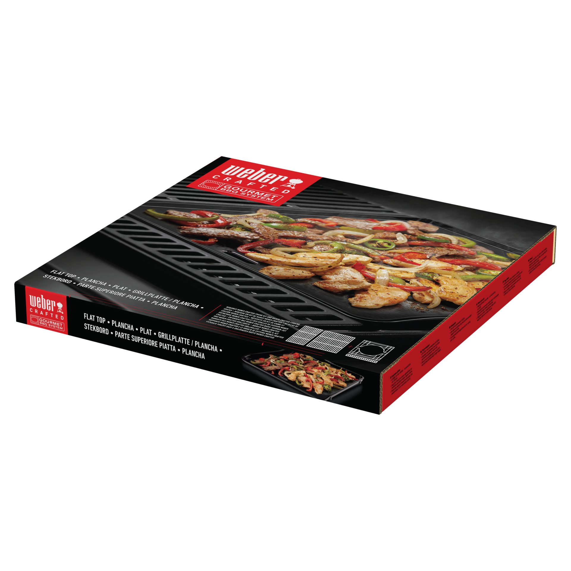 CRAFTED Grillplatte/Plancha - Gourmet BBQ System 10 2433080 crafted grillplatte plancha gourmet bbq system