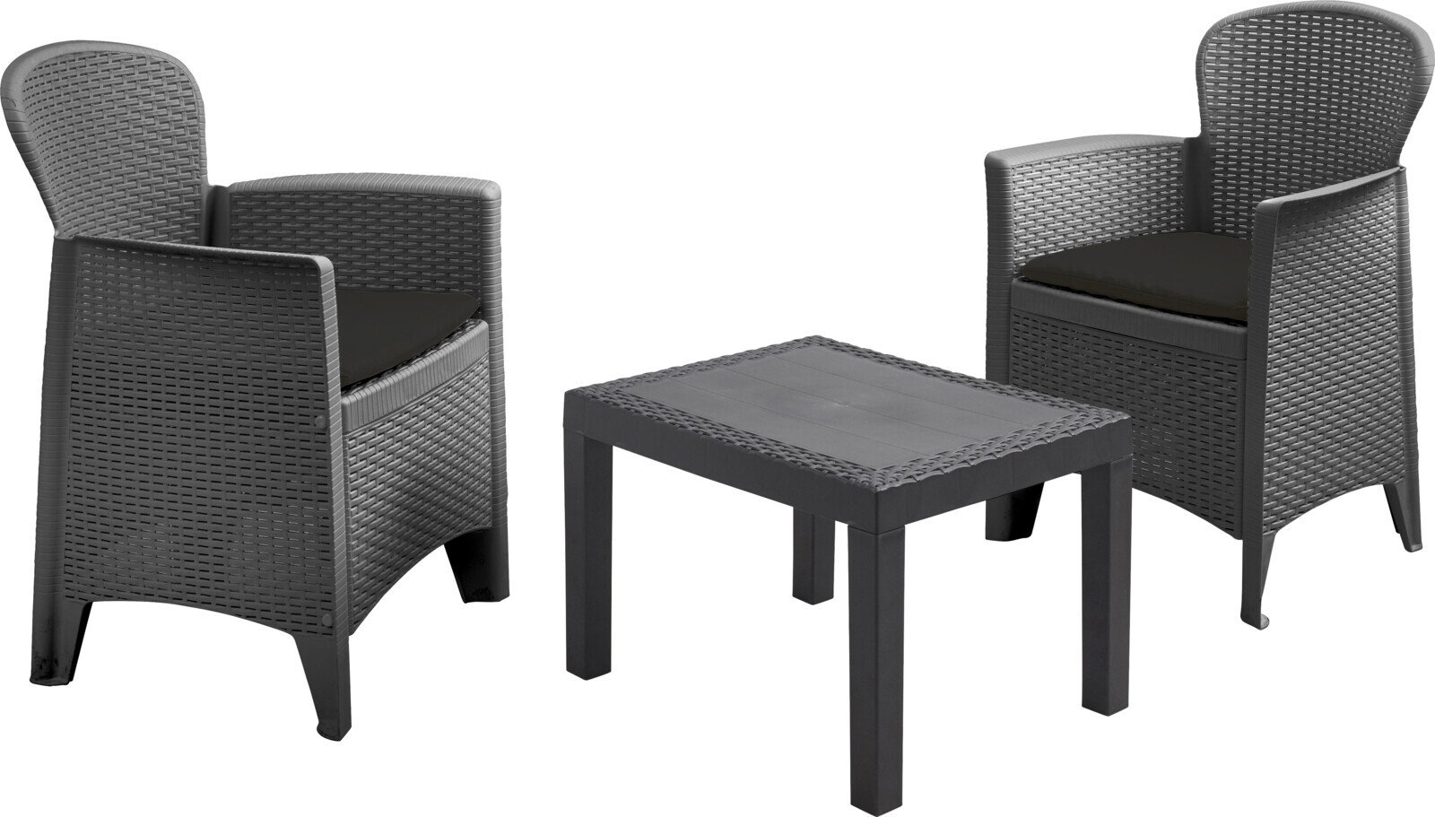 Möbelset Akita, 3-teilig, anthrazit inkl. Kissen 1 2435505 moebelset akita 3 teilig anthrazit inkl kissen