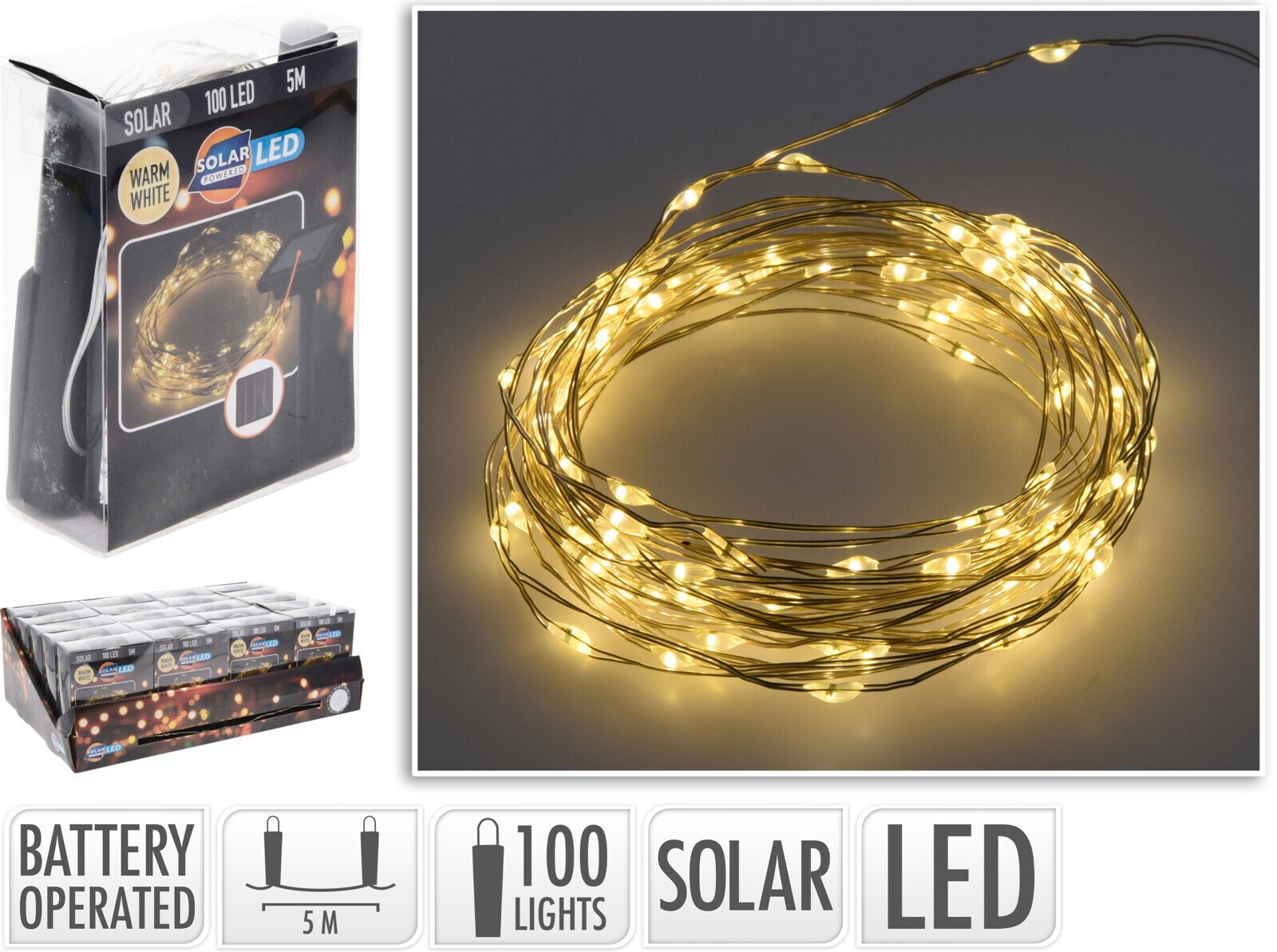 2644498 solar silberdraht 100leds