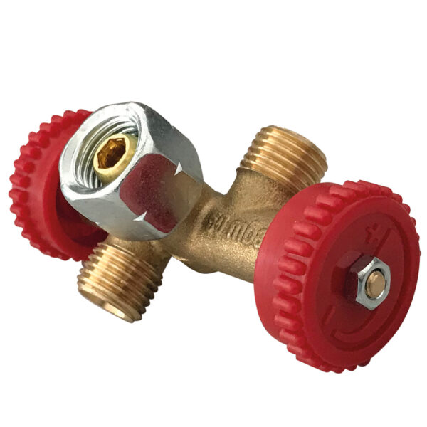 Doppelabzweigventil 50 Mbar  1/4  Lh