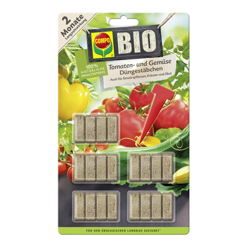 BIO Tomaten- und Gemüse Düngestäbchen (20 Stäbchen) 7 2143605 bio tomaten und gemuese duengestaebchen 20 staebchen