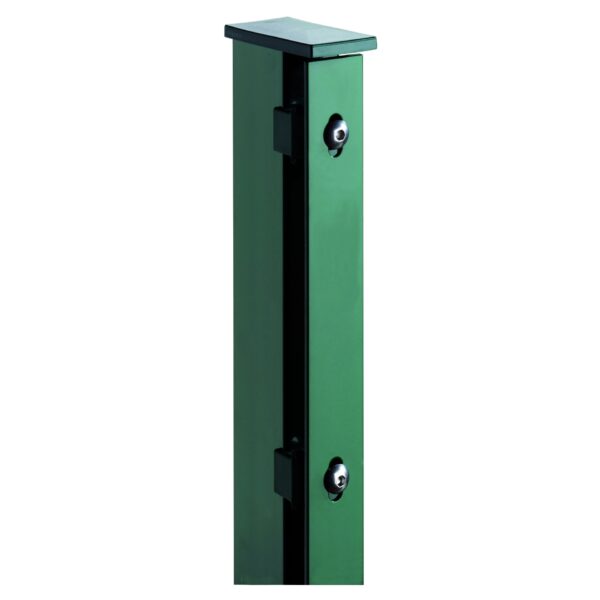 JERRY Eck-Zaunpfosten RAL 6005 grün