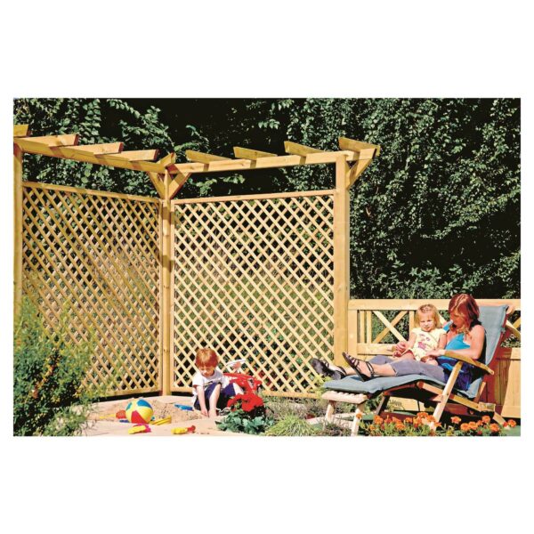 Pergola komplett 9x9x450 cm