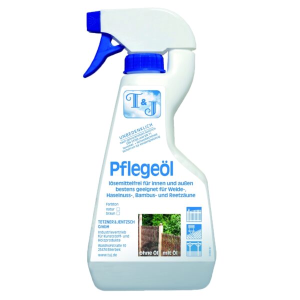 T & J Pflegeöl, natur 500 ml in der Pumpflasche