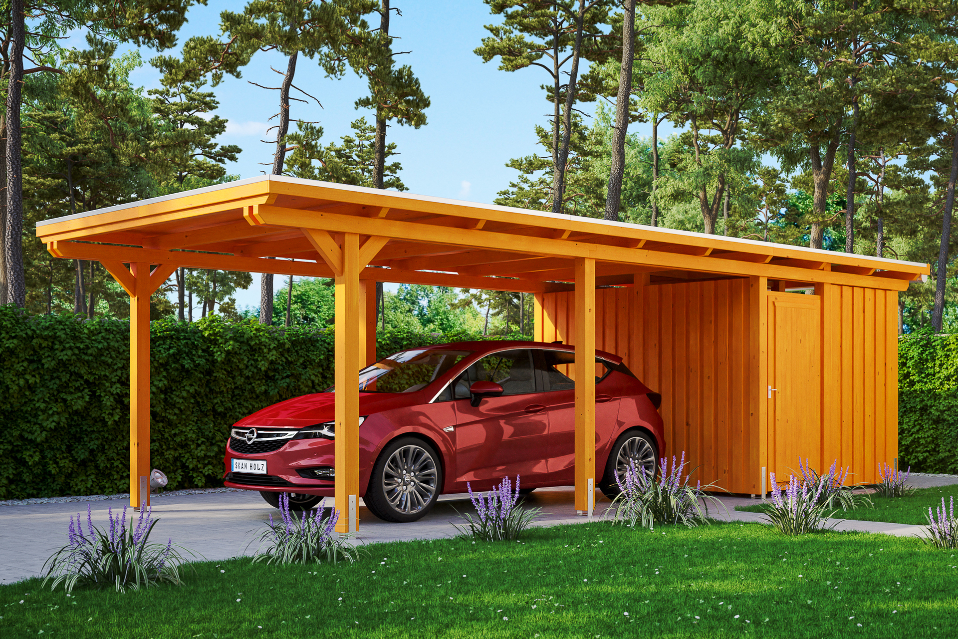 Carport Emsland m. Abstellraum 1 Carport Emsland m. Abstellraum