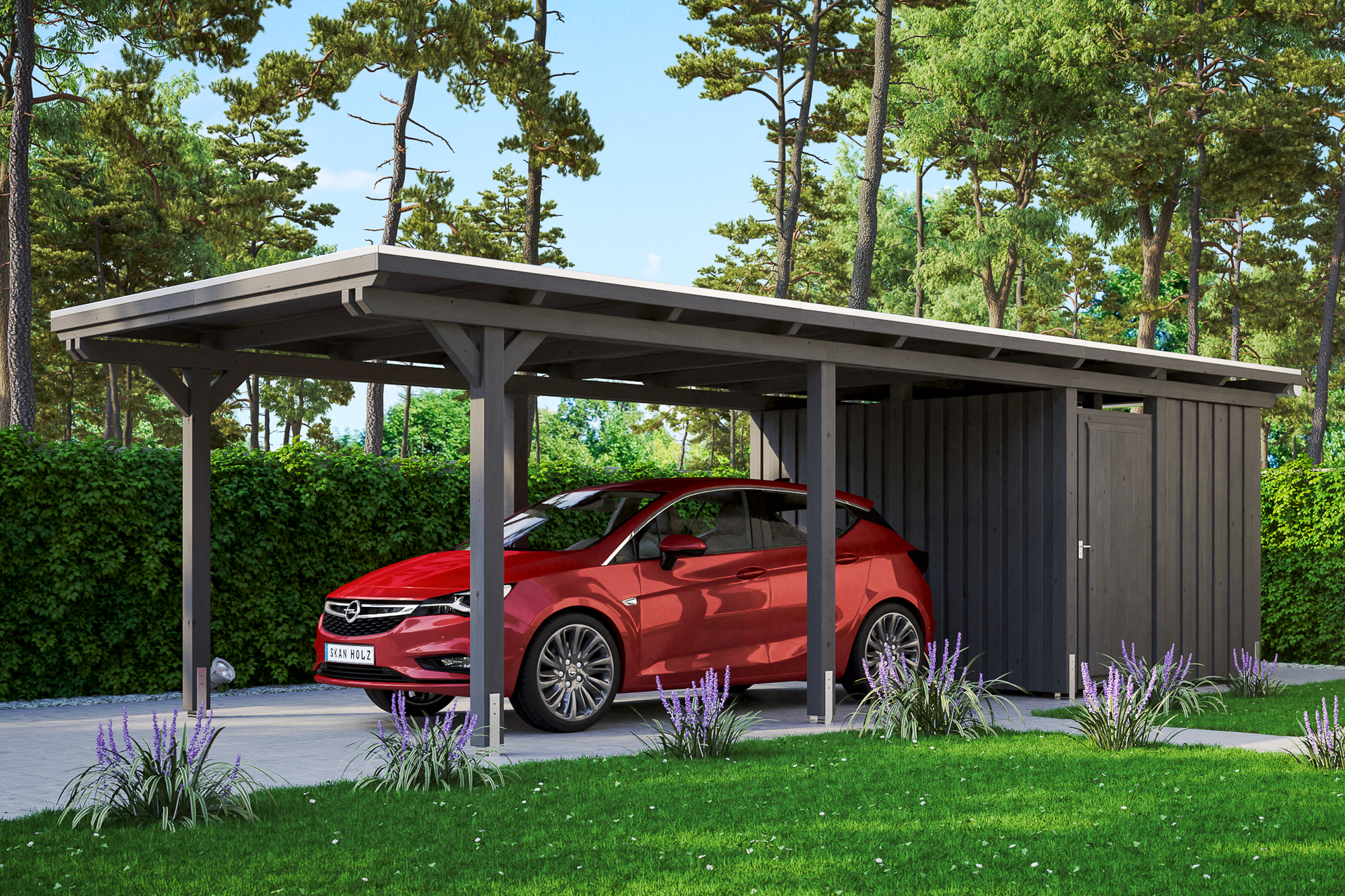 Carport Emsland m. Abstellraum 1 Carport Emsland m. Abstellraum