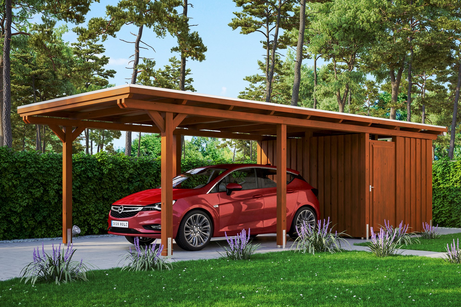 Carport Emsland m. Abstellraum 1 Carport Emsland m. Abstellraum