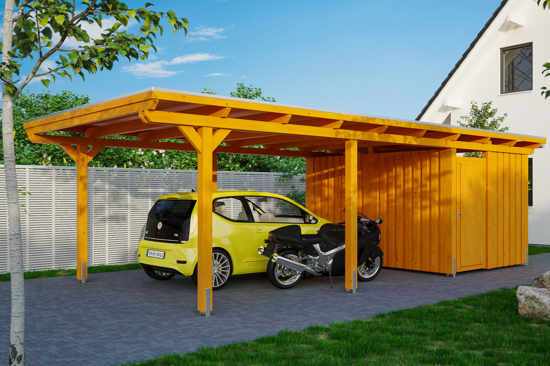 Carport Emsland m. Abstellraum 1 Carport Emsland m. Abstellraum