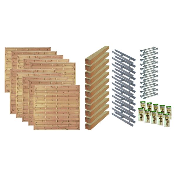Sichtschutz Zaun-Set MANHATTAN