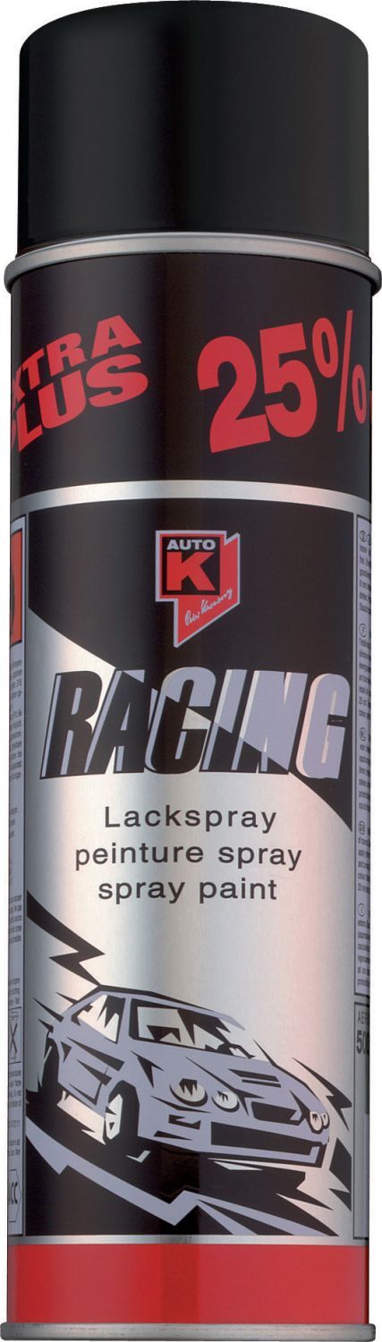 RACING SCHWARZ MATT 400ML 1 RACING SCHWARZ MATT 400ML