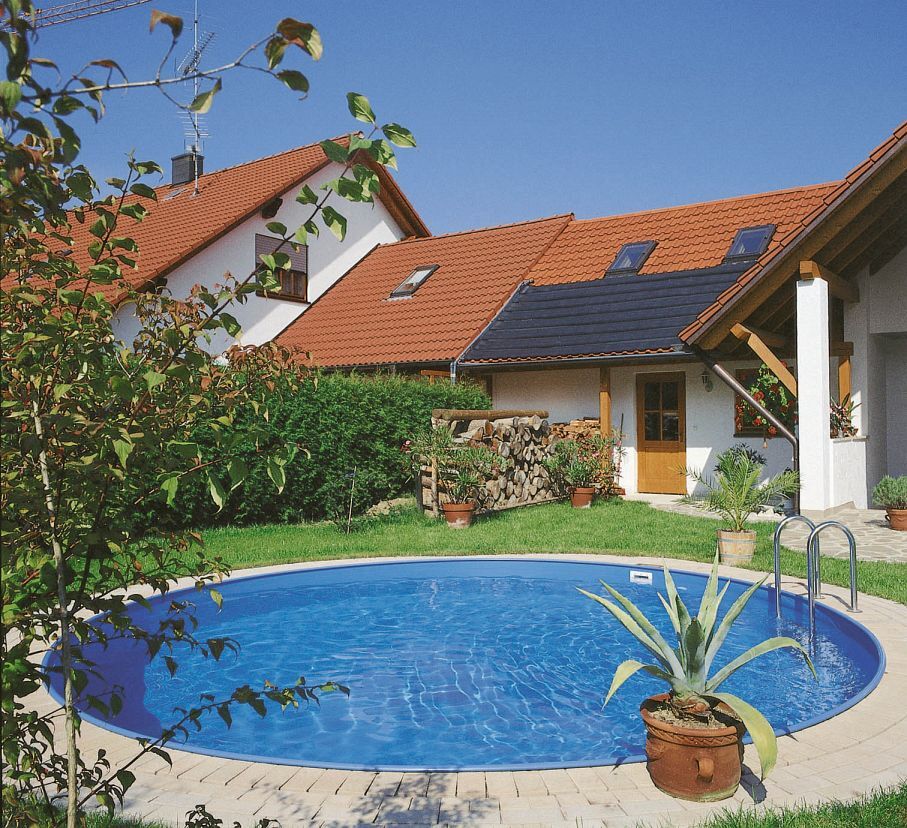 Rundform-Schwimmbecken-Set Bahrain 1 Rundform-Schwimmbecken-Set Bahrain