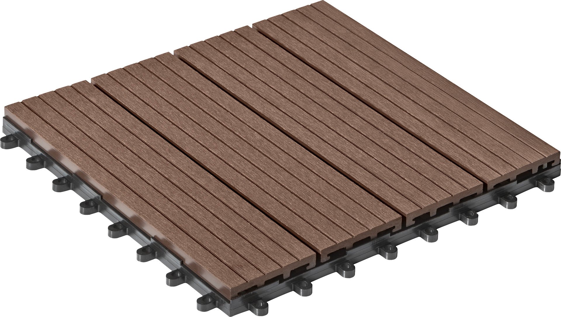 WPC-Fliese 30x30cm, 6er-Pack 1 WPC-Fliese 30x30cm, 6er-Pack