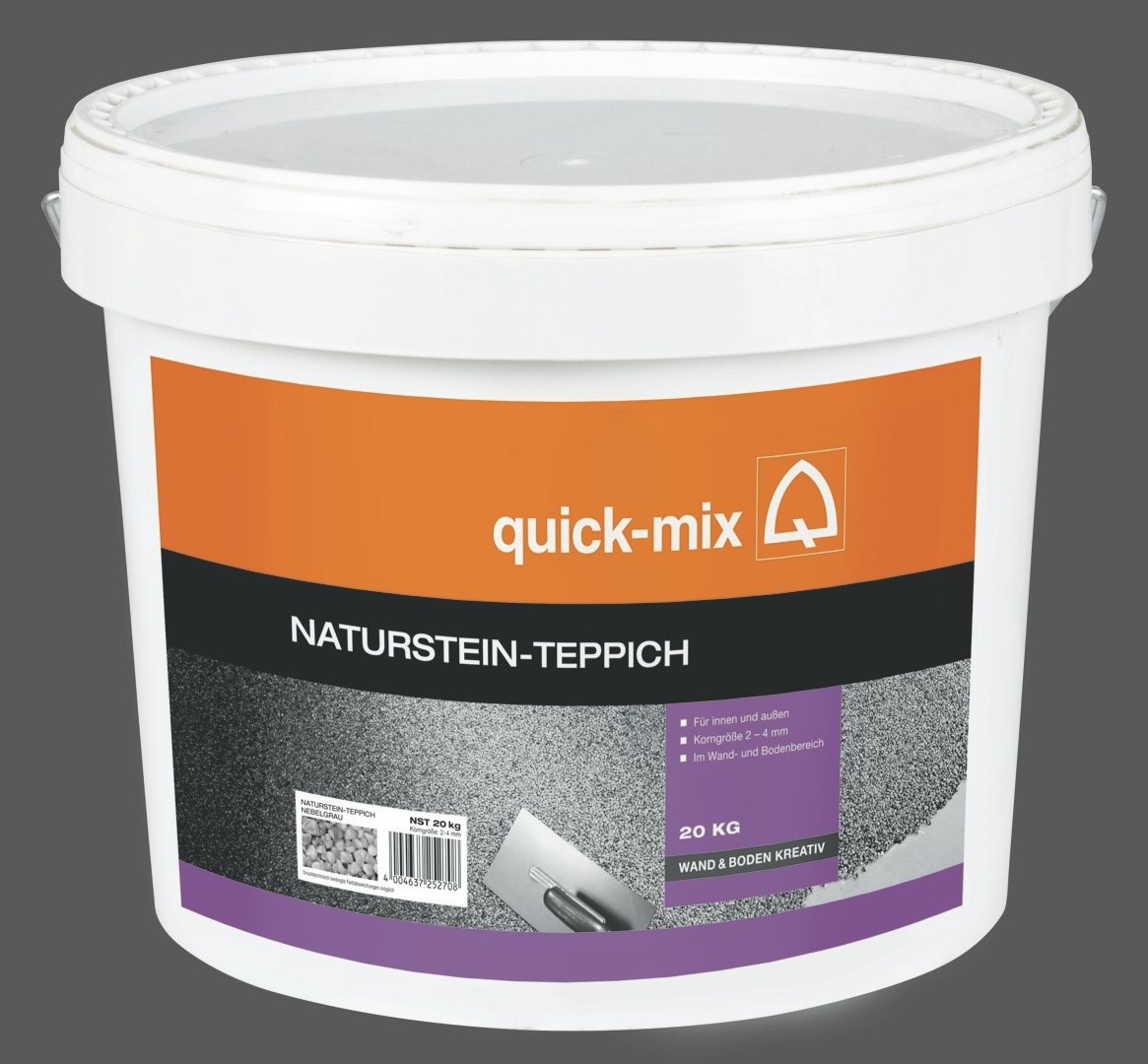 Naturstein-Teppich Marmorkiesel 1 Naturstein-Teppich Marmorkiesel