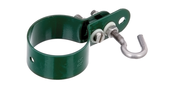 Schelle Befestigung v. Geflechtspannstäben an Pfosten 1 Schelle Befestigung v. Geflechtspannstäben an Pfosten