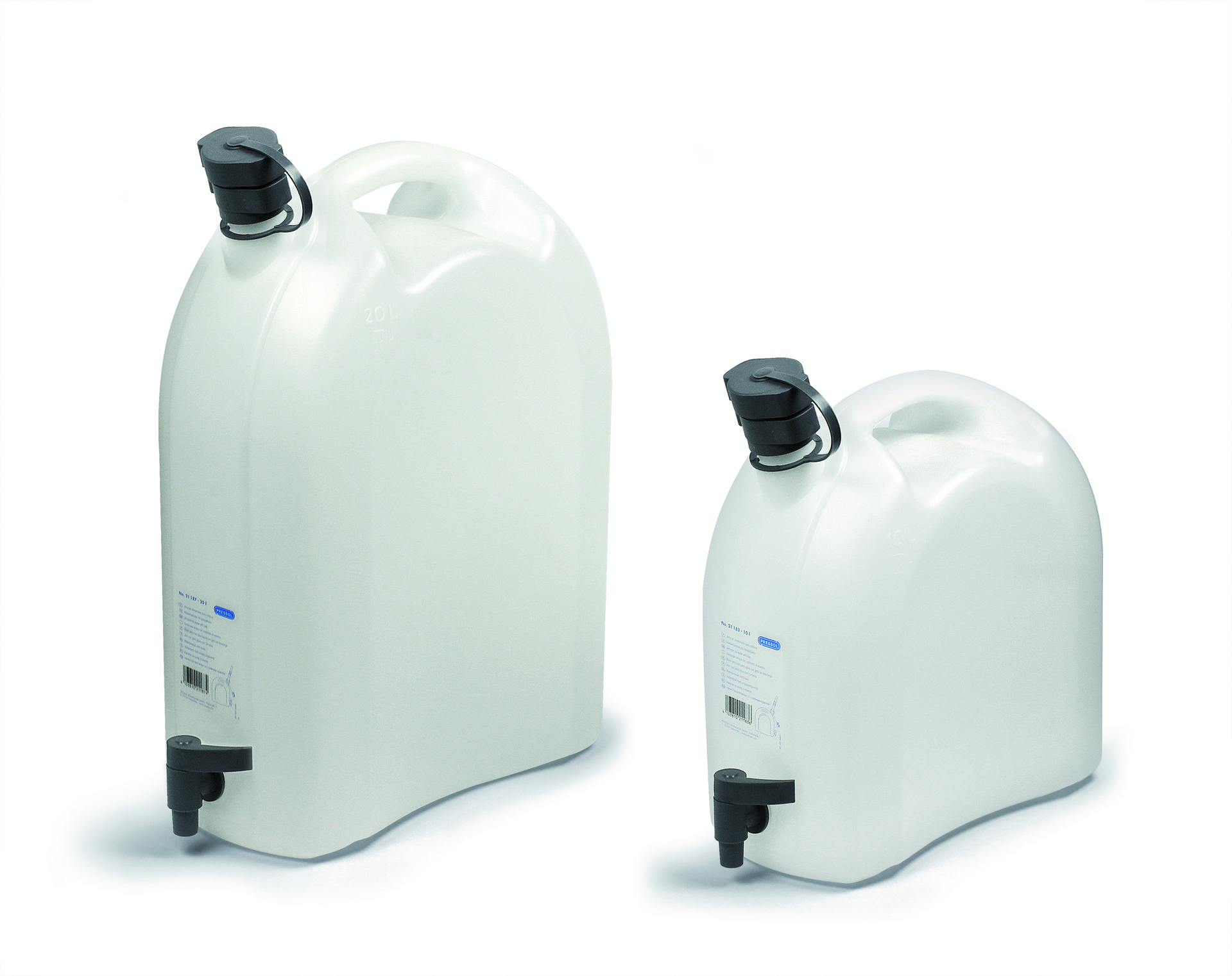 Wasserkanister mit Ablasshahn und Auslaufrohr 1 Wasserkanister mit Ablasshahn und Auslaufrohr