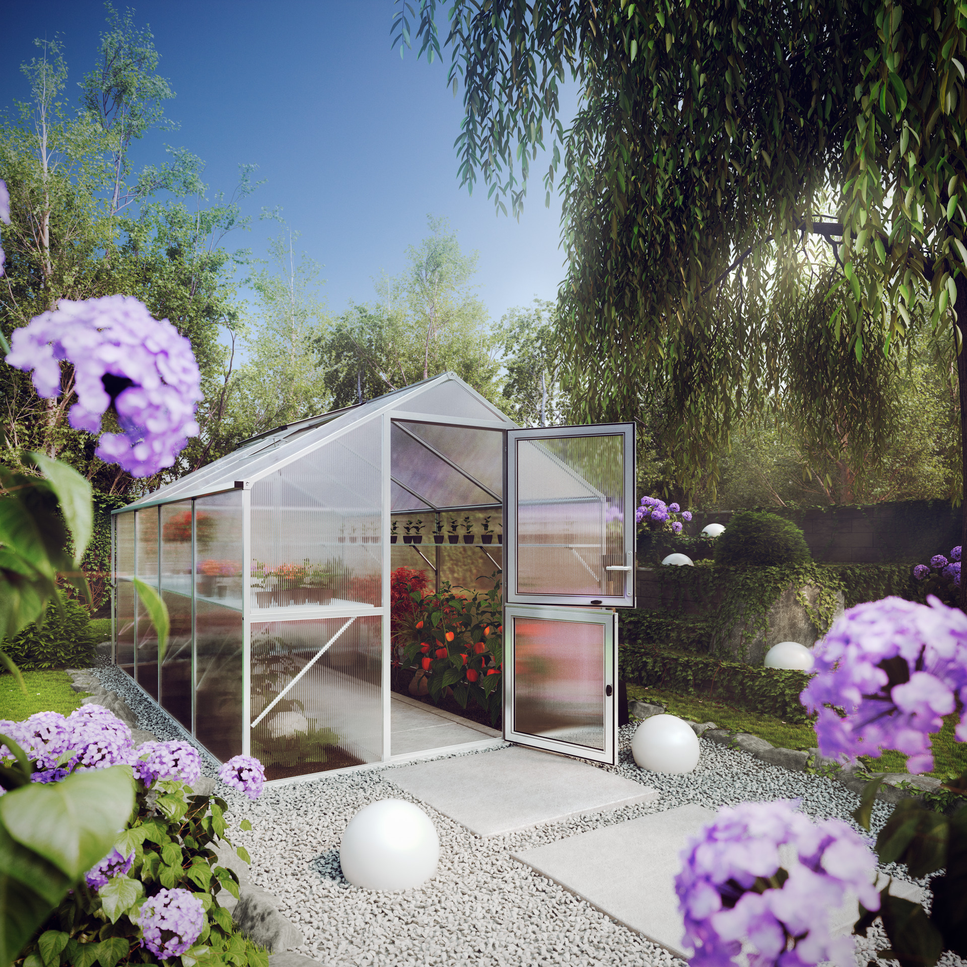 Gewächshaus Rose 1 Gewächshaus Rose