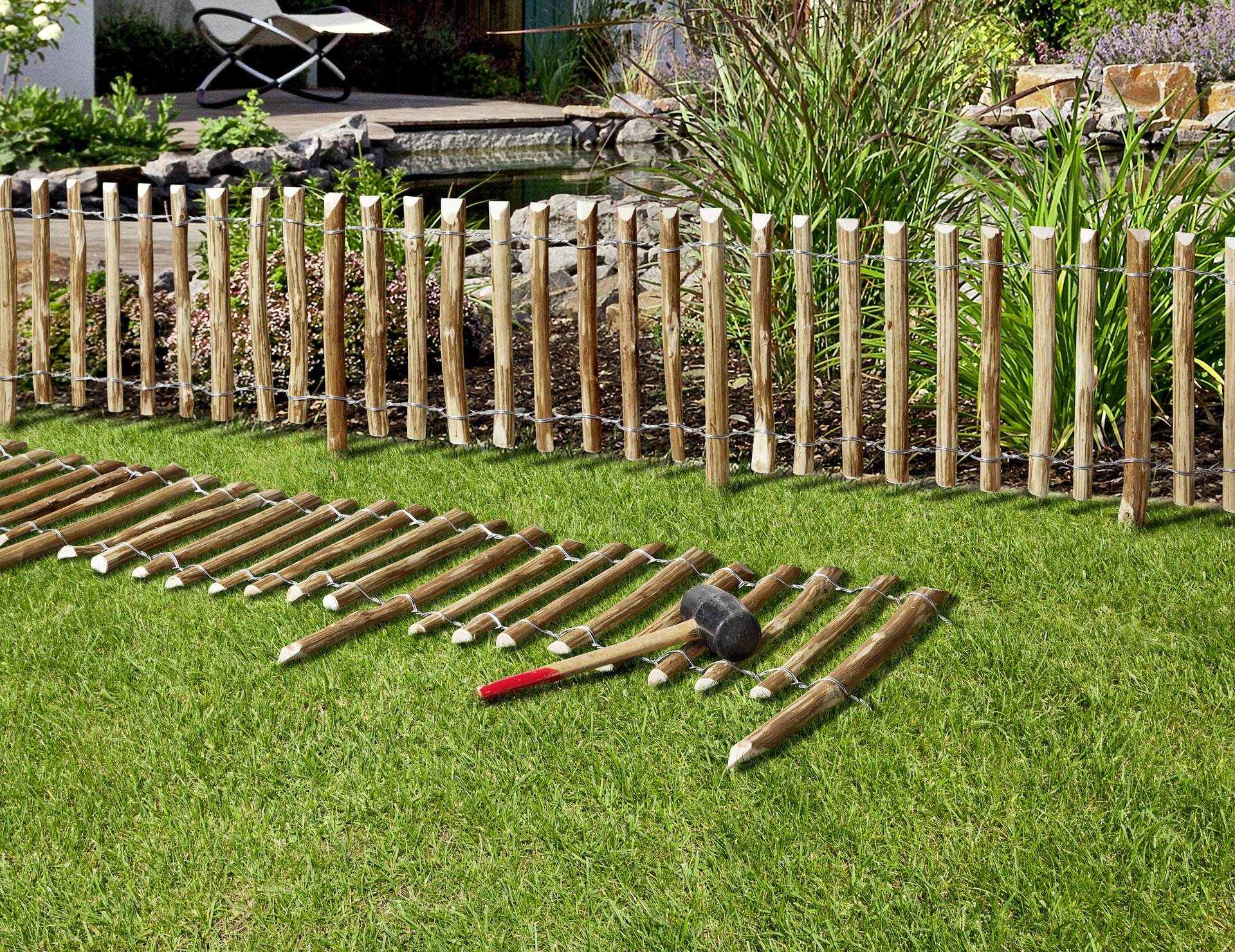 Haselnussrollzaun Mini 1 Haselnussrollzaun Mini