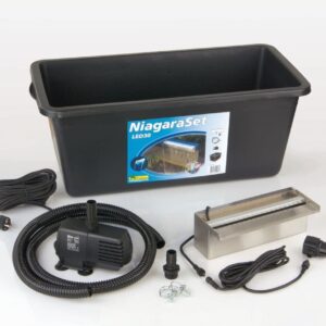 Wasserfall Niagara Set mit LED, Becken und Pumpe