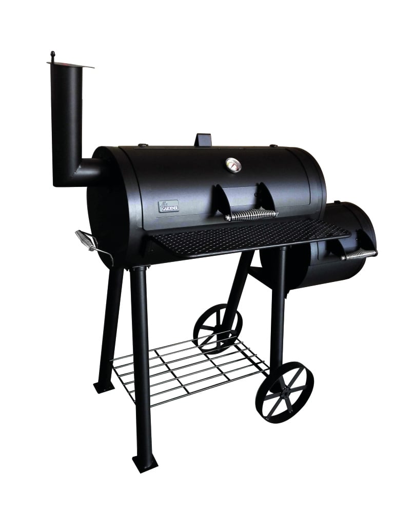 Smoker Portland, schwarz, Grillrost 67x34cm 1 Smoker Portland, schwarz, Grillrost 67x34cm