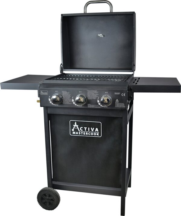 Gasgrill 3 Brenner, schwarz