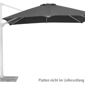 Ampelschirm Rhodos Twist Bianco 300x300/8cm