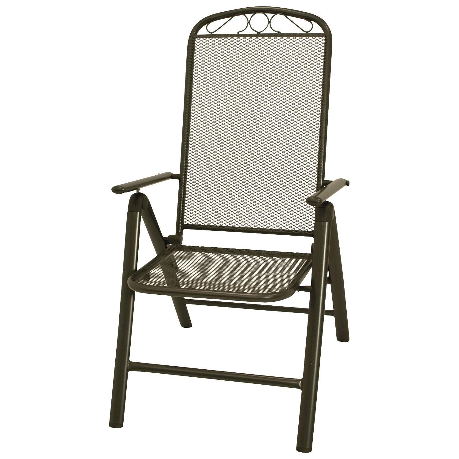 Klappsessel Hochlehner aus Streckmetall, 2 Stück 1 Klappsessel Hochlehner aus Streckmetall, 2 Stück