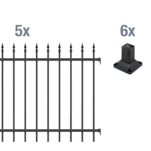 Grundset Zierzaun Chaussee 10m