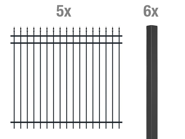 Grundset Zierzaun Columbus 10m 1 Grundset Zierzaun Columbus 10m