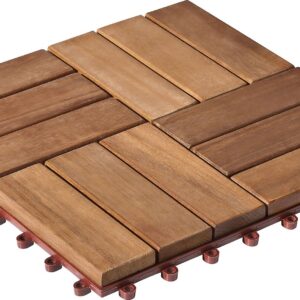 Akazienfliese 30x30cm, geölt, 6-er Pack